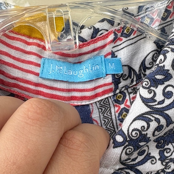 J. McLaughlin Multicolor Patterned Shirt - Picture 3 of 5